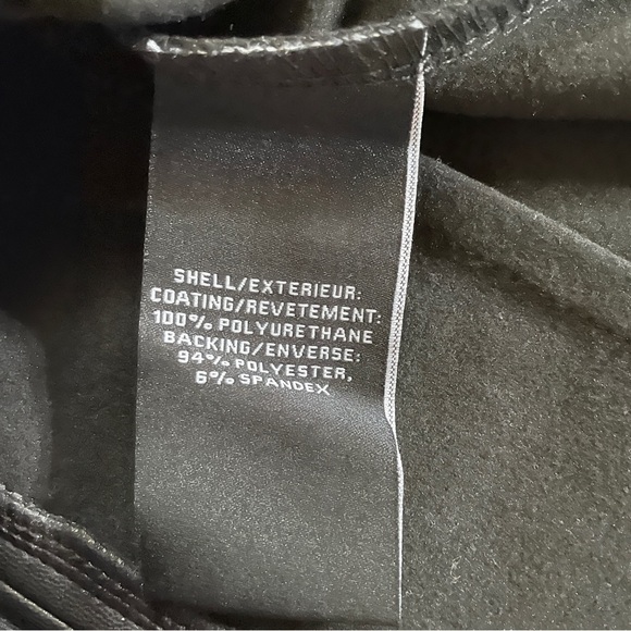 NWT 7 for All Mankind Short Sleeve Faux Leather Top Sz: XS - Picture 12 of 14